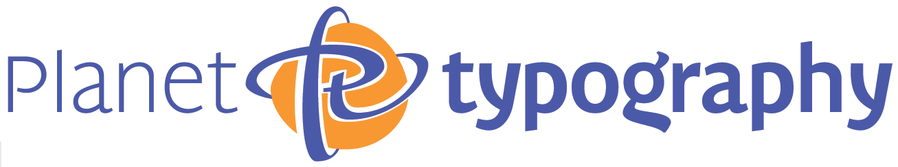 Planet typography