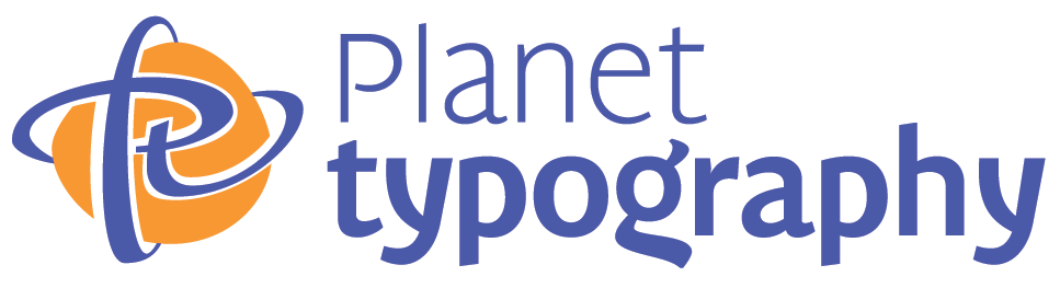 Planet typography
