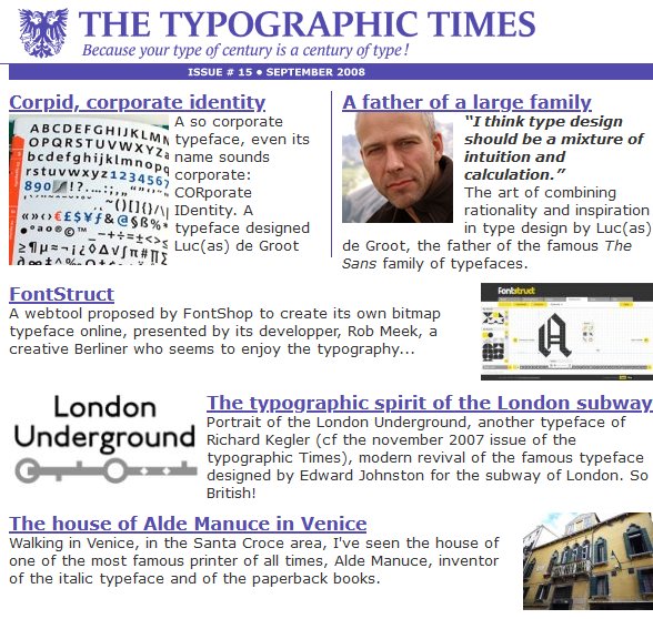The Typographic Times